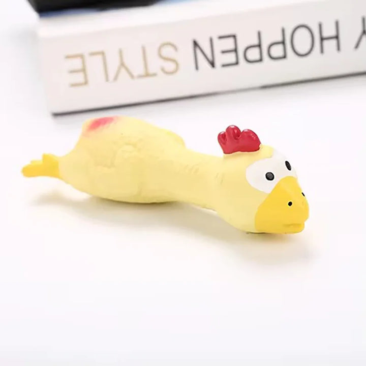 PawZiggy Chicken Squeaky Latex Dog Toy